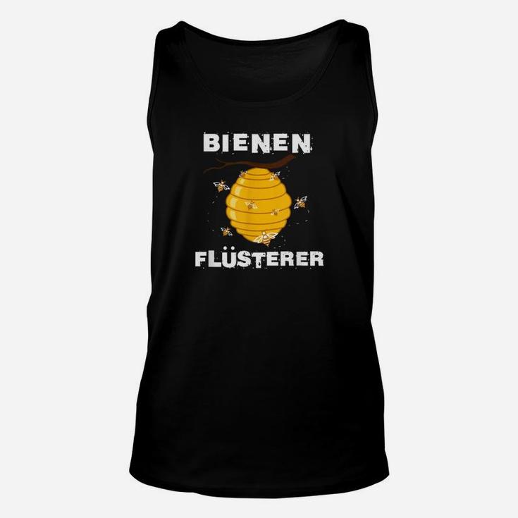 Bienenflüsterer Schwarzes Unisex TankTop mit Bienenkorb-Design