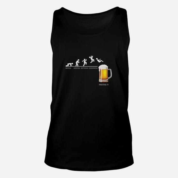 Bier-Liebhaber Evolution Unisex TankTop, Witziges Bierglas-Design