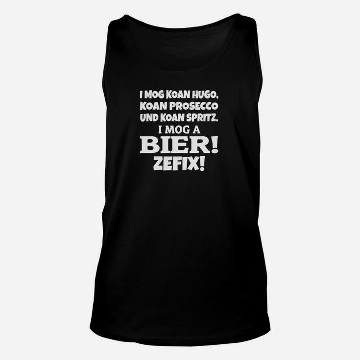 Bierliebhaber Unisex TankTop Lustiger Bayerischer Spruch, Herren Tee Zefix!