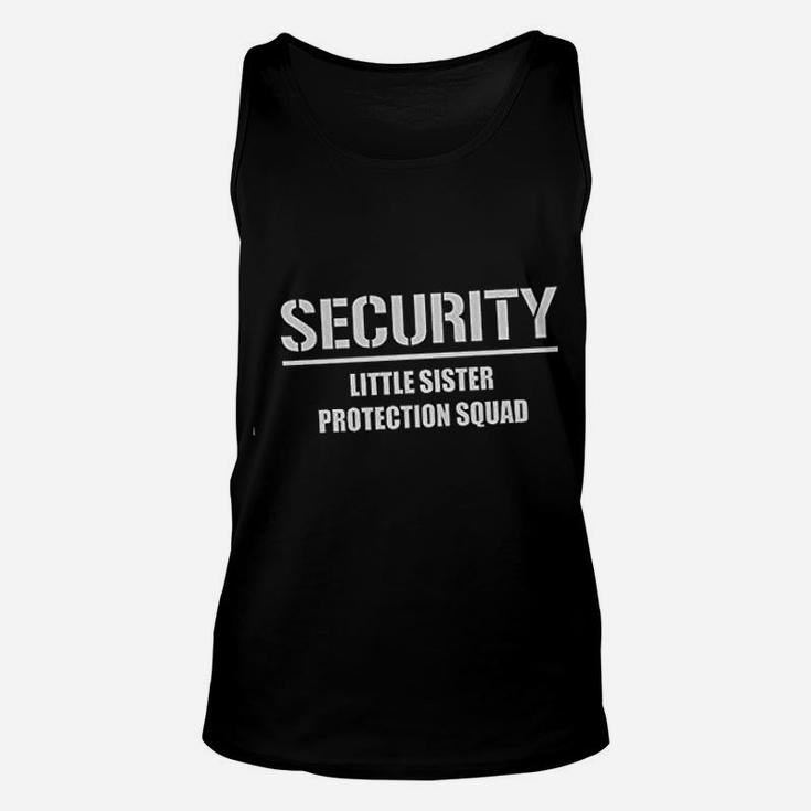 Big Brother Little Sister Siblings Set Security For My Little Sister Unisex Tank Top