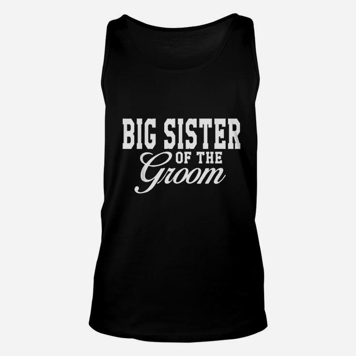 Big Sister Of The Groom Wedding Party Unisex Tank Top