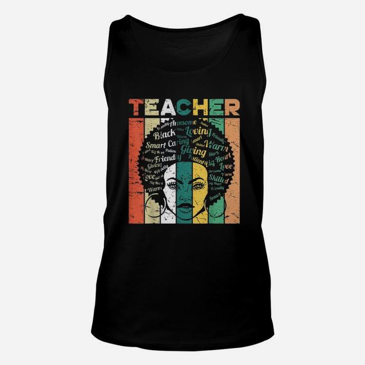 Black History Black Teacher Unisex Tank Top