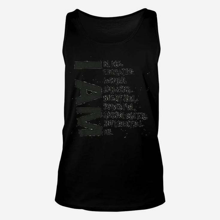 Black History Month I Am Black Educated Woman Unisex Tank Top