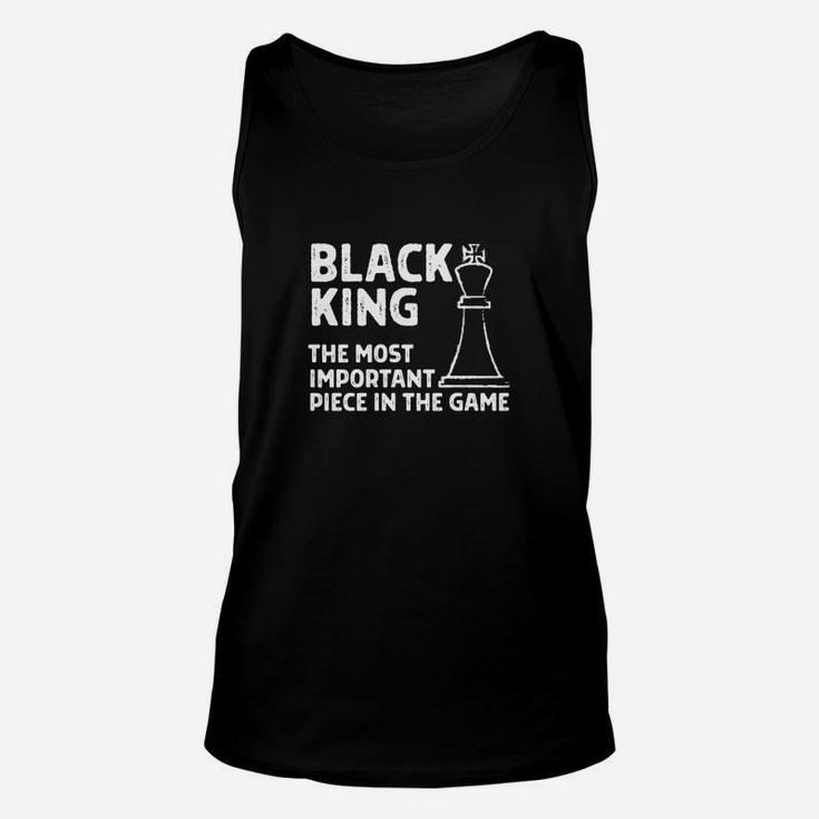 Black King Most Important Piece In The Game Melanin Hbcu Unisex Tank Top