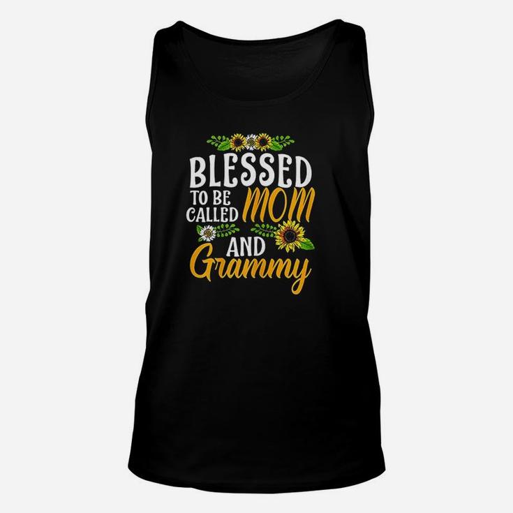 Blessed To Be Called Mom And Grammy Thanksgiving Christmas Unisex Tank Top