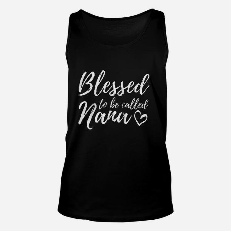 Blessed To Be Called Nana Christmas Grandma Gift Unisex Tank Top