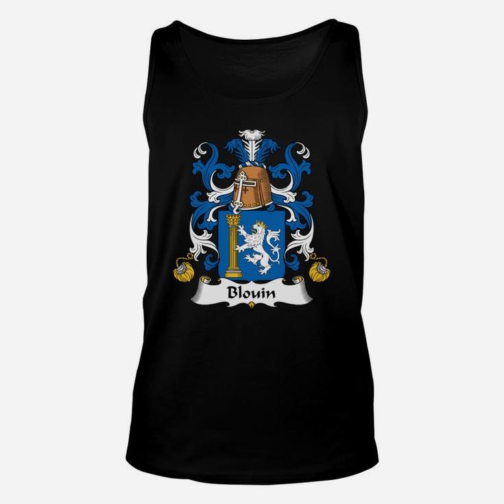 Blouin Family Crest French Family Crests Unisex Tank Top