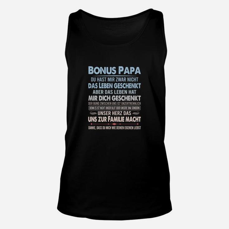 Bonus Papa Themen-Unisex TankTop, Liebevolle Botschaft für Stiefvater