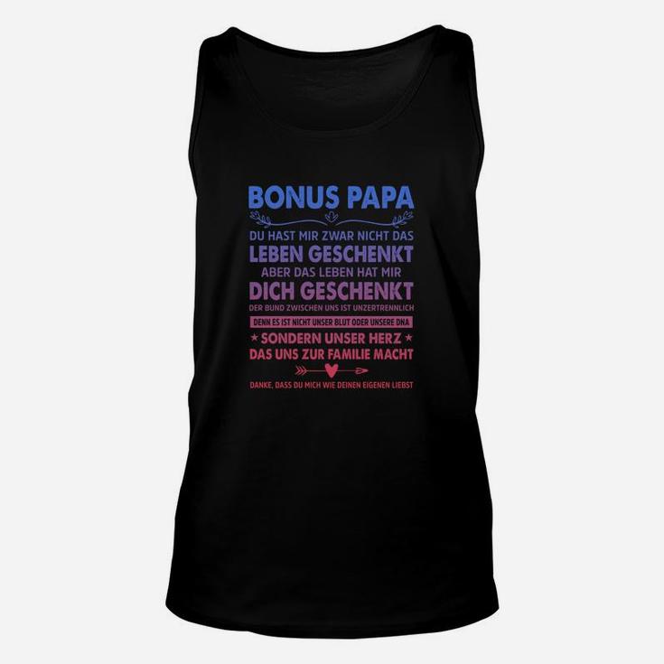 Bonus Papa Unisex TankTop Liebevolle Botschaft Personalisiert