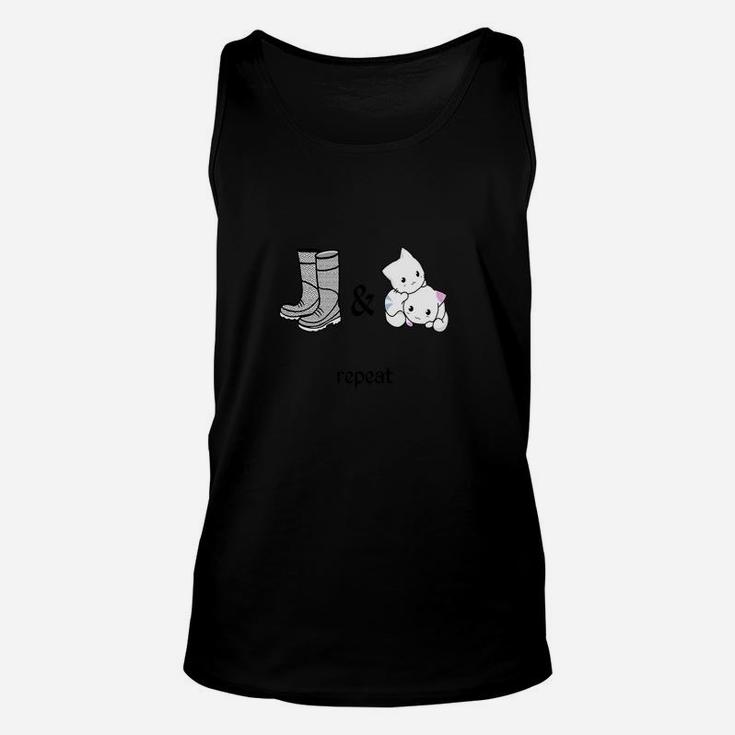 Boots And Cats Funny Beatboxing Unisex Tank Top