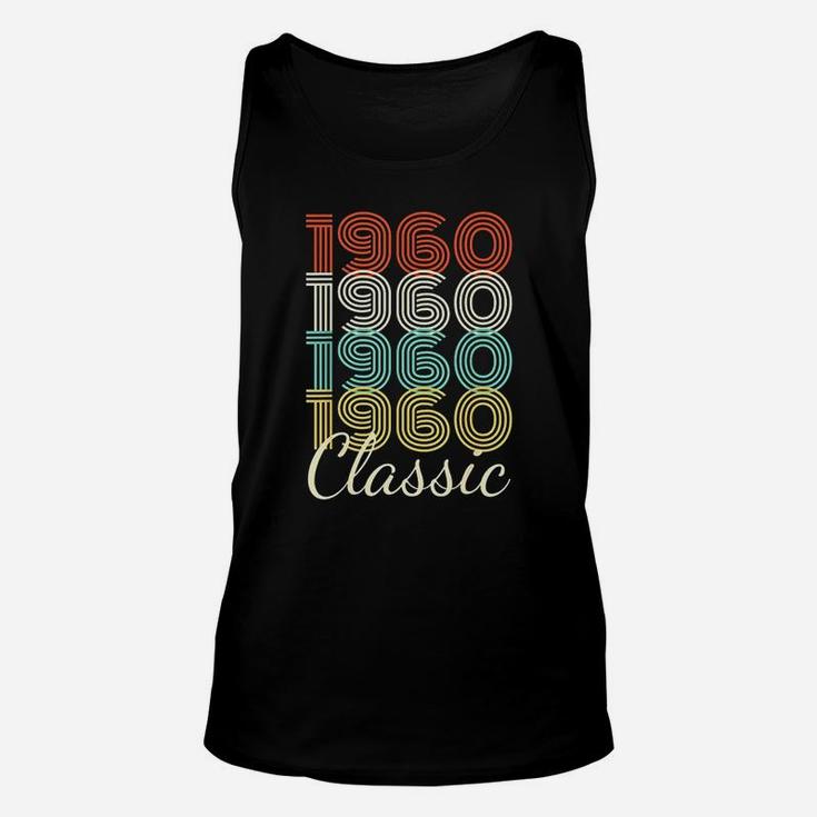 Born In 1960 Birthday Gift 62 Years Old Vintage Classic 1960  Unisex Tank Top