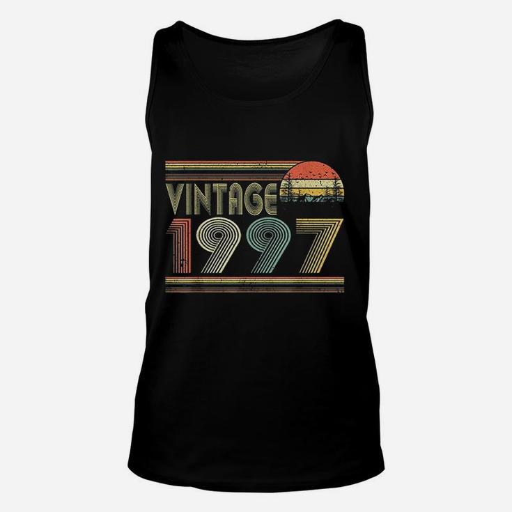 Born In 1997 Retro Vintage 25th Birthday Gifts 25 Years Old  Unisex Tank Top