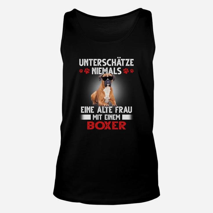 Boxer Unterschätze Niemals Eine Alte Frau TankTop