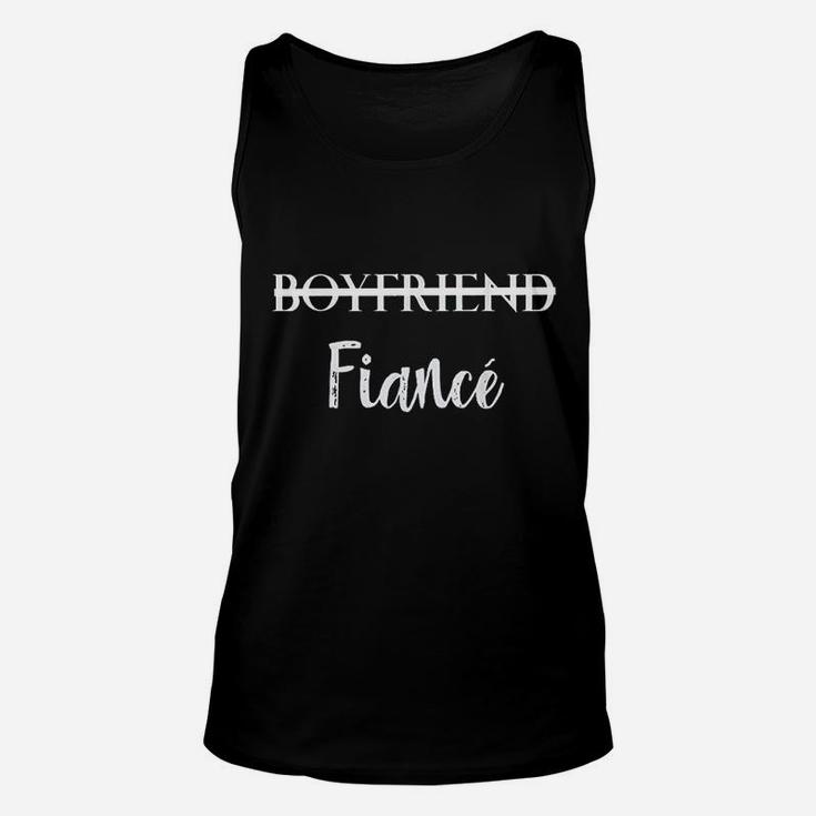 Boyfriend Fiance Engagement, best friend christmas gifts, birthday gifts for friend, gift for friend Unisex Tank Top
