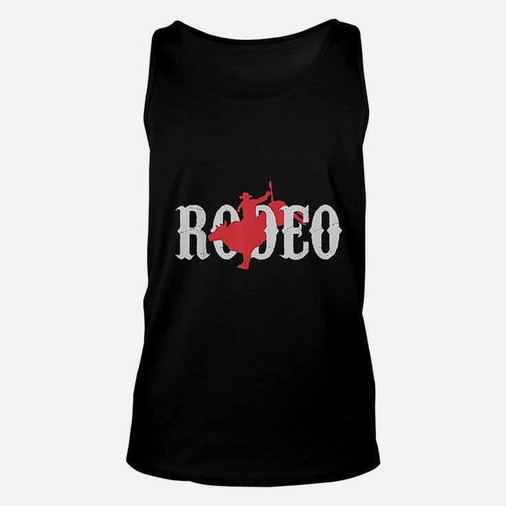 Bull Riding Rodeo Western Country Bull Rider Gift Unisex Tank Top