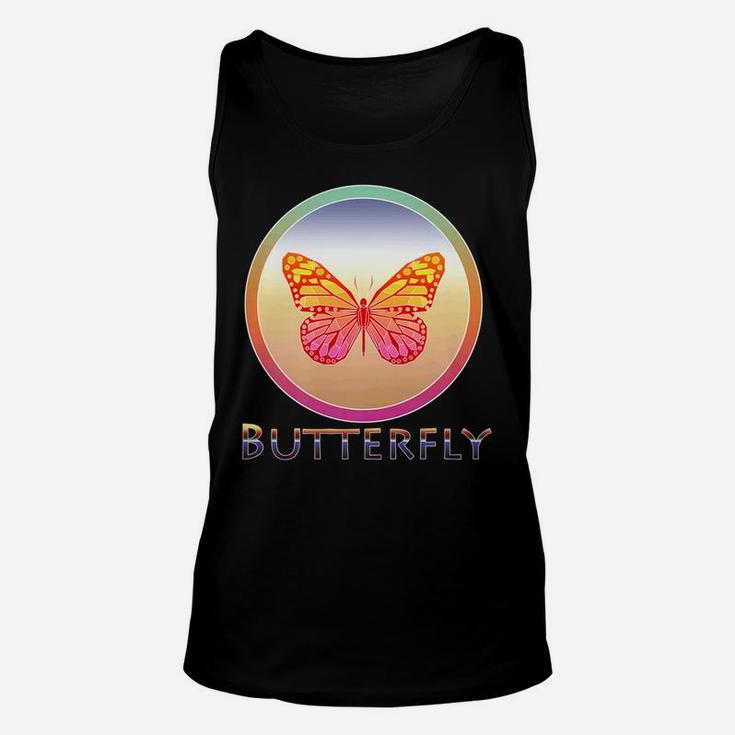 Butterfly Lover Vintage Retro Style Geometric Animal Unisex Tank Top