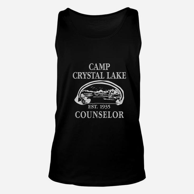 Camp Crystal Lake Funny Graphic Camping Vintage Unisex Tank Top
