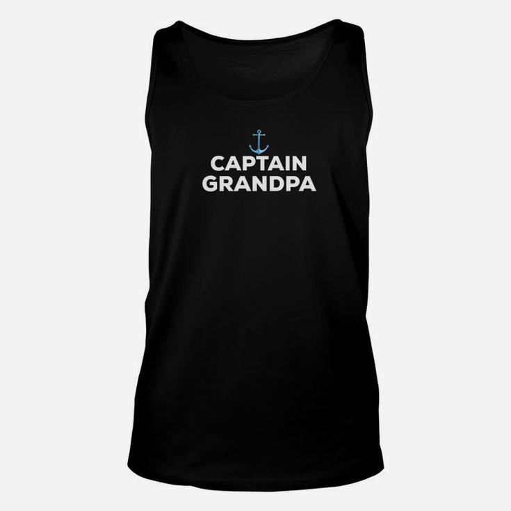 Captain Grandpa Fathers Day Summer Boat Gift Unisex Tank Top