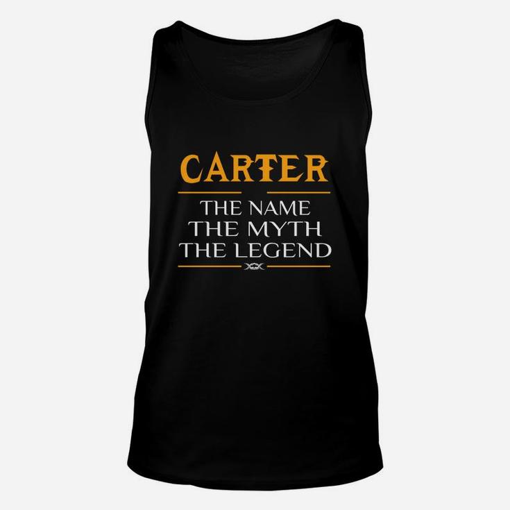 Carter Legend Name Carter Unisex Tank Top