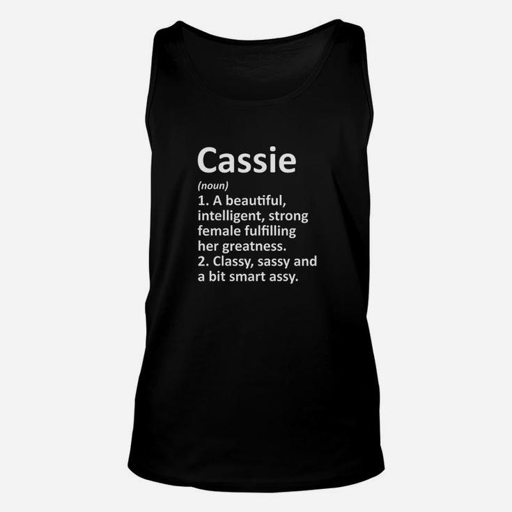 Cassie Definition Name Funny Christmas Gift Unisex Tank Top