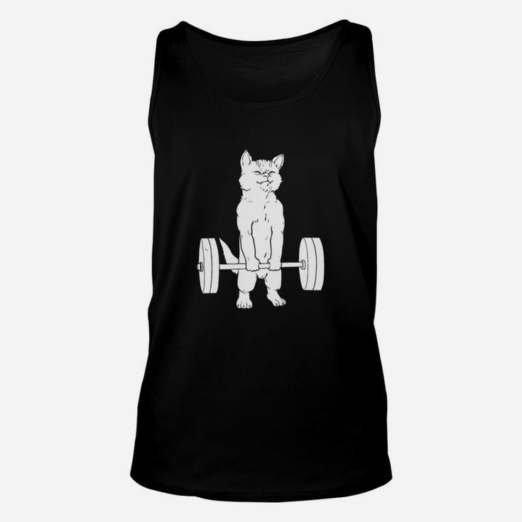 Cat Deadlift Powerlifting T-shirt Unisex Tank Top