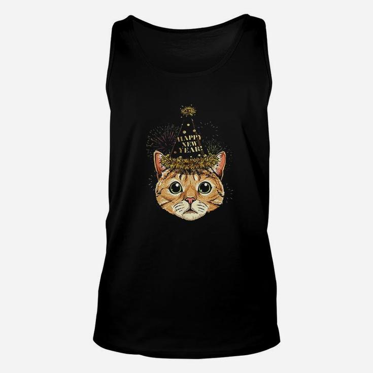 Cat Happy New Year 2022 New Years Eve Party  Unisex Tank Top