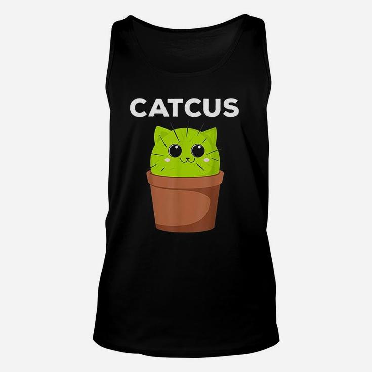 Catcus Funny Cat Pun Gift For Cat Moms Unisex Tank Top