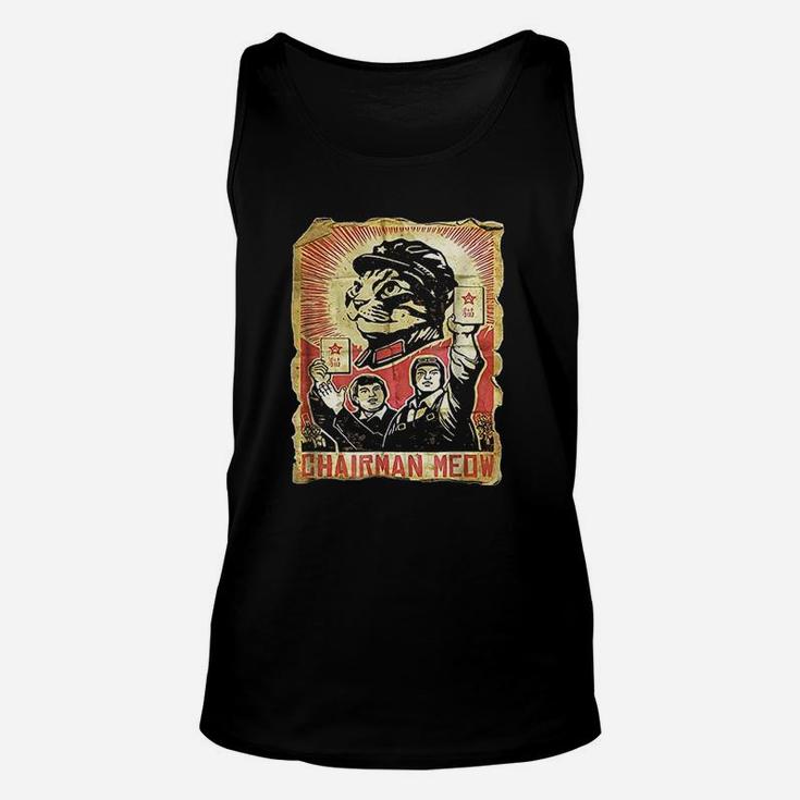 Chairman Meow Funny Poster Style Art Unisex Tank Top