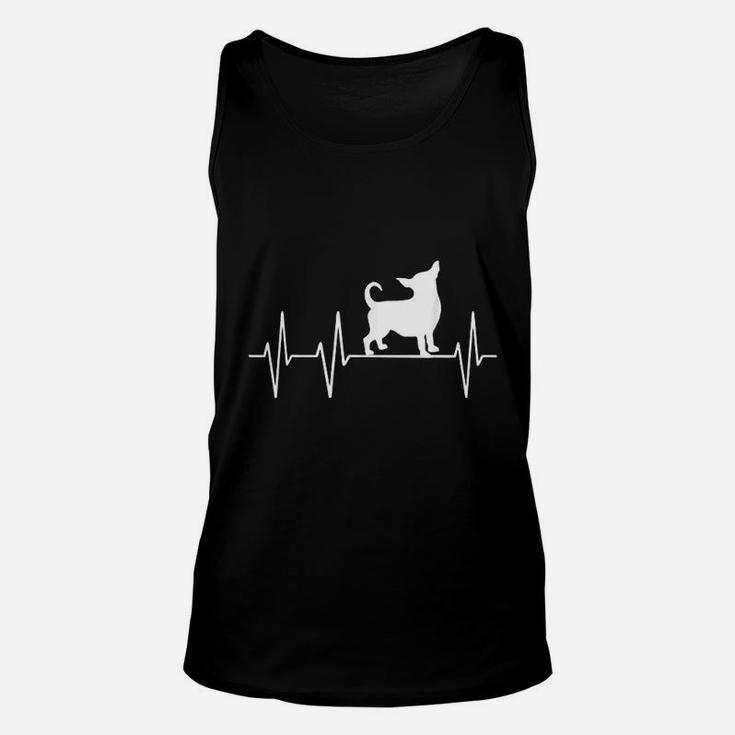 Chihuahua Heartbeat Gift For Dog Lover Unisex Tank Top