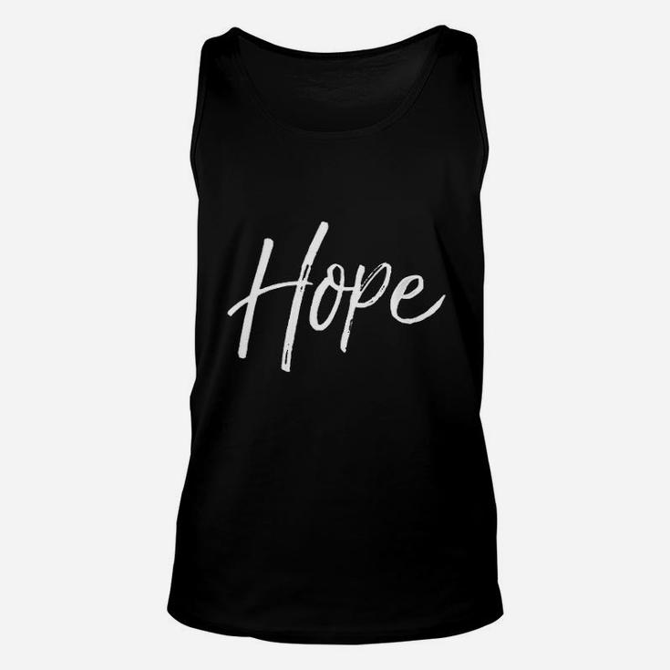 Christian Hope Gift Faith Saying Gift Hope Unisex Tank Top