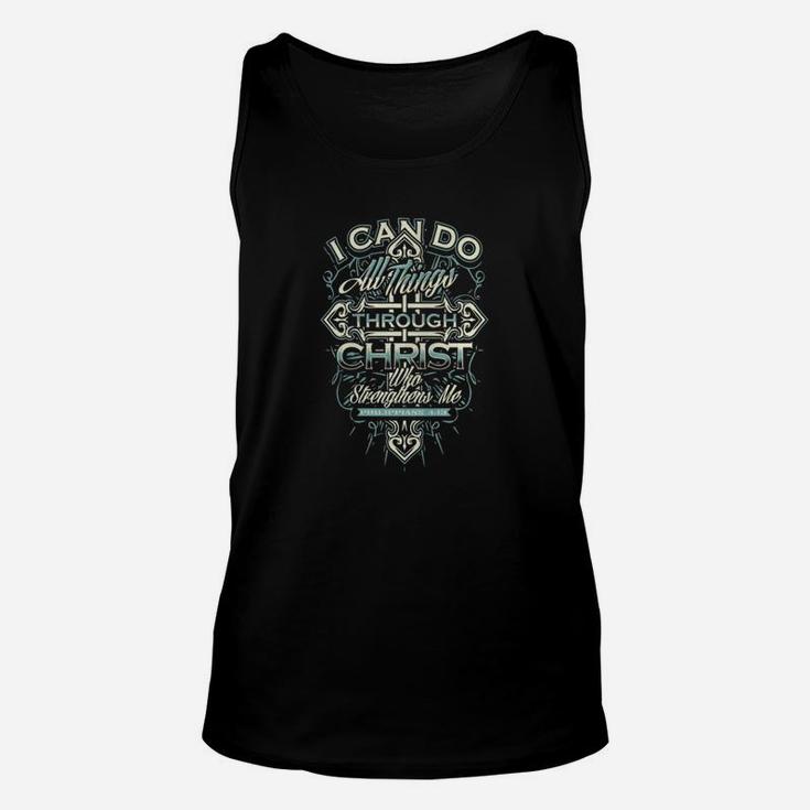 Christian - I Can Do All Things Through Christ Tee 1 Unisex Tank Top