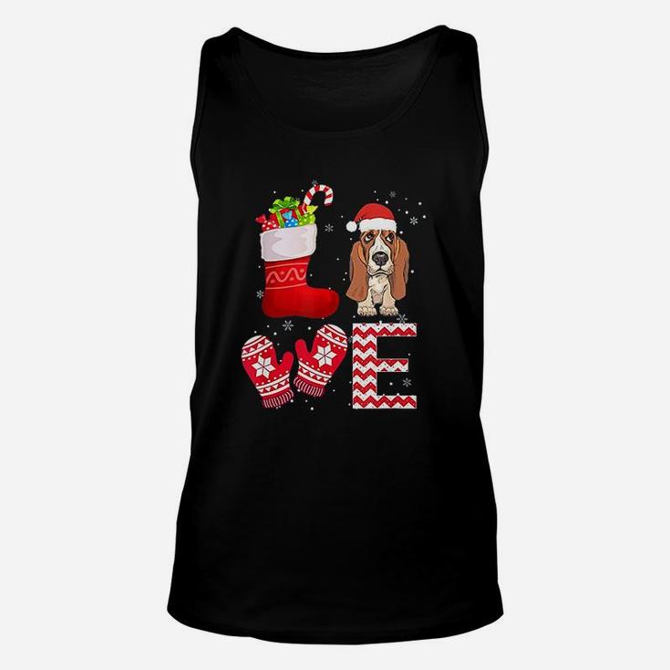 Christmas Basset Hound Lover Gifts Basset Hound Unisex Tank Top