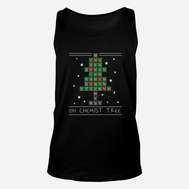 Christmas Chemistry Science Periodic Table Unisex Tank Top