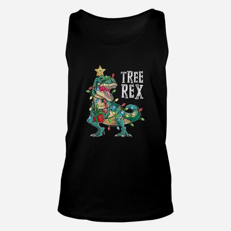 Christmas Dinosaur Tree Rex Pajamas Men Boys Kids Xmas Gifts Unisex Tank Top