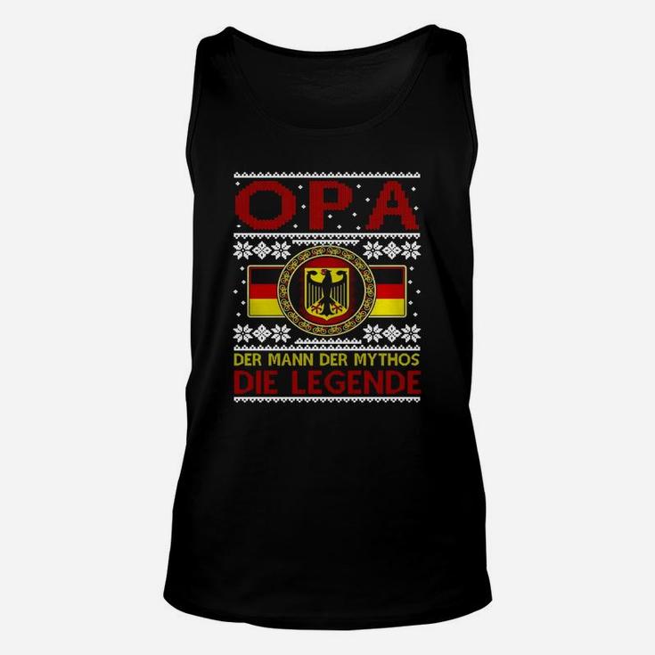 Christmas German Flag Tshirt Opa Die Legende Tl8 Black Unisex Tank Top