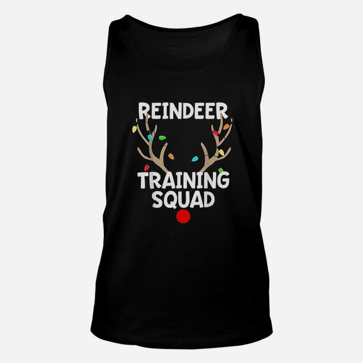 Christmas Running Reindeer Training Squad Matching Unisex Tank Top