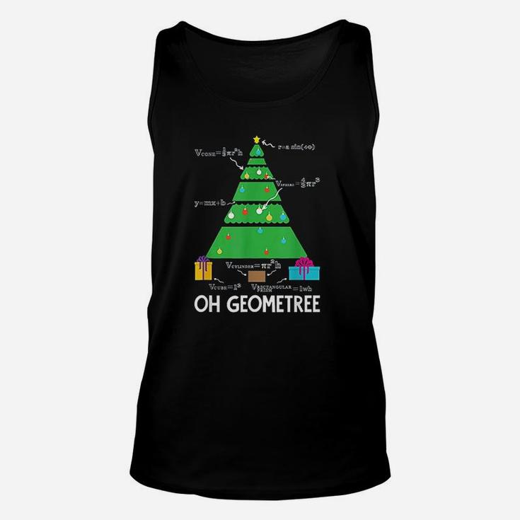 Christmas Tree Geometree Geometry Funny Math Teacher Unisex Tank Top