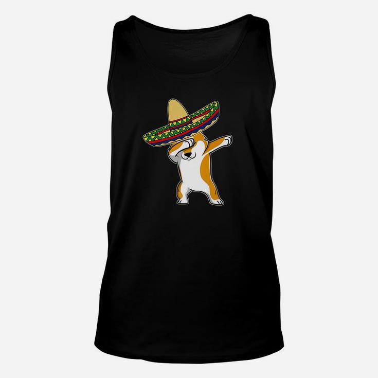 Cinco De Mayo Dabbing Corgi Dog Mexican Sombrero Gift Unisex Tank Top