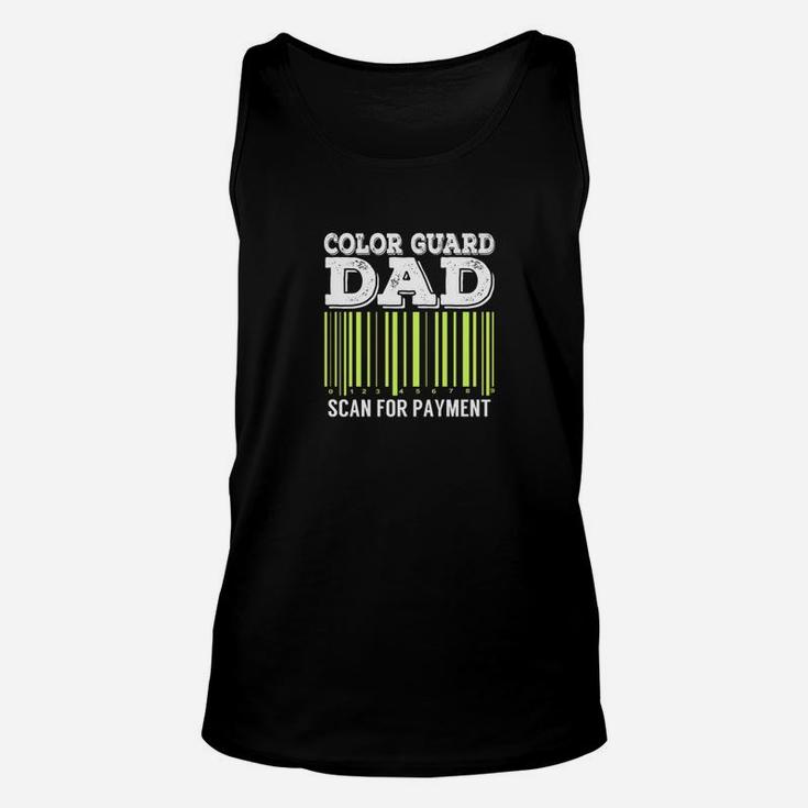 Color Guard Dad Scan For Payment Funny Flag Unisex Tank Top