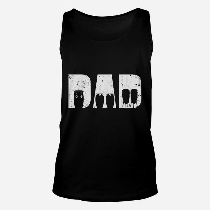 Conga Dad Drum Player Drummer Percussion Music Instrument Unisex Tank Top