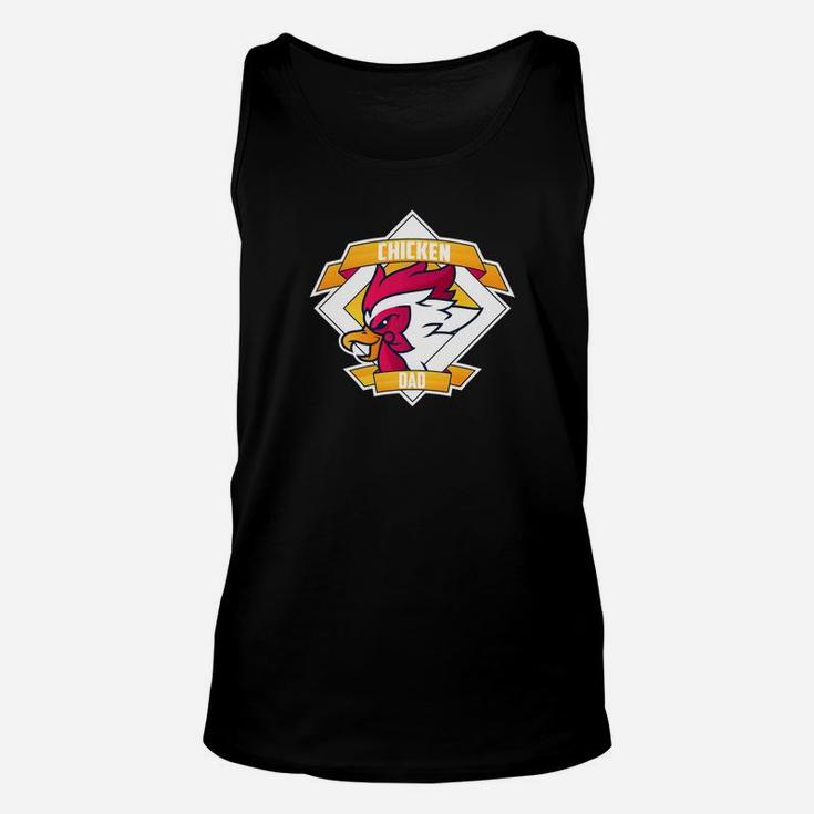 Cool Chicken Dad Fathers Day Gift Unisex Tank Top