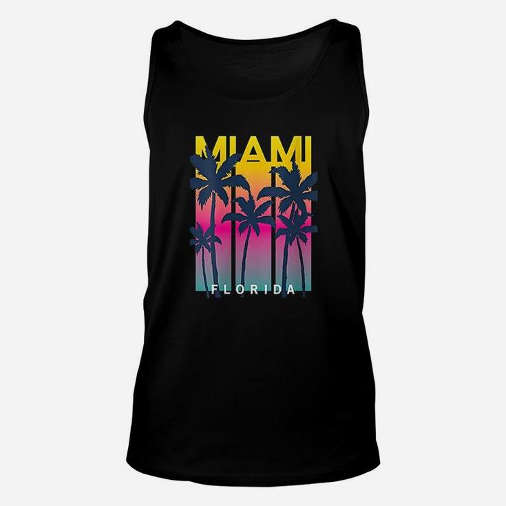 Cool Miami Florida Graphic Design I Love Miami Unisex Tank Top