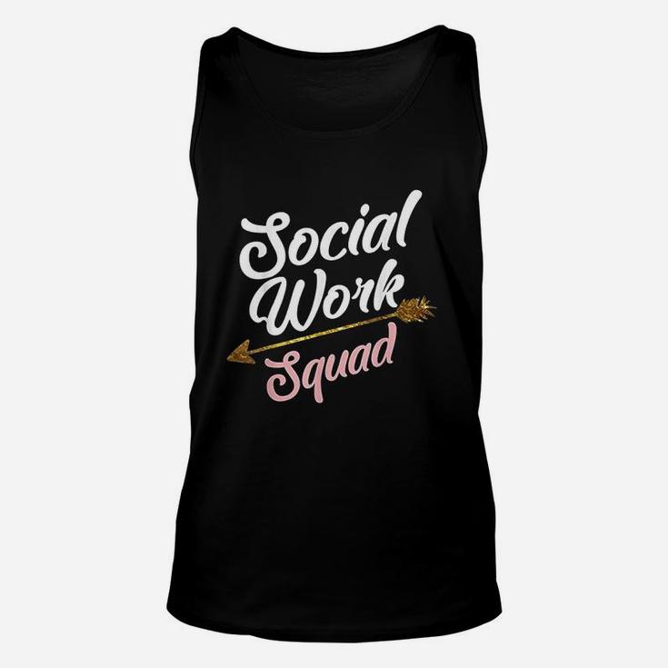 Cool Social Work Squad Funny Humanitarian Team Worker Gift Unisex Tank Top