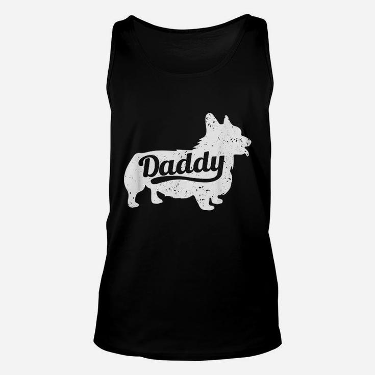Corgi Daddy Dad Dog Lover Fathers Day Gift Unisex Tank Top