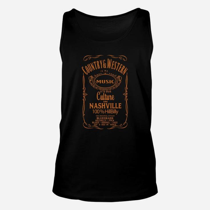 Country And Western Nashville Tennessee Unisex Tank Top