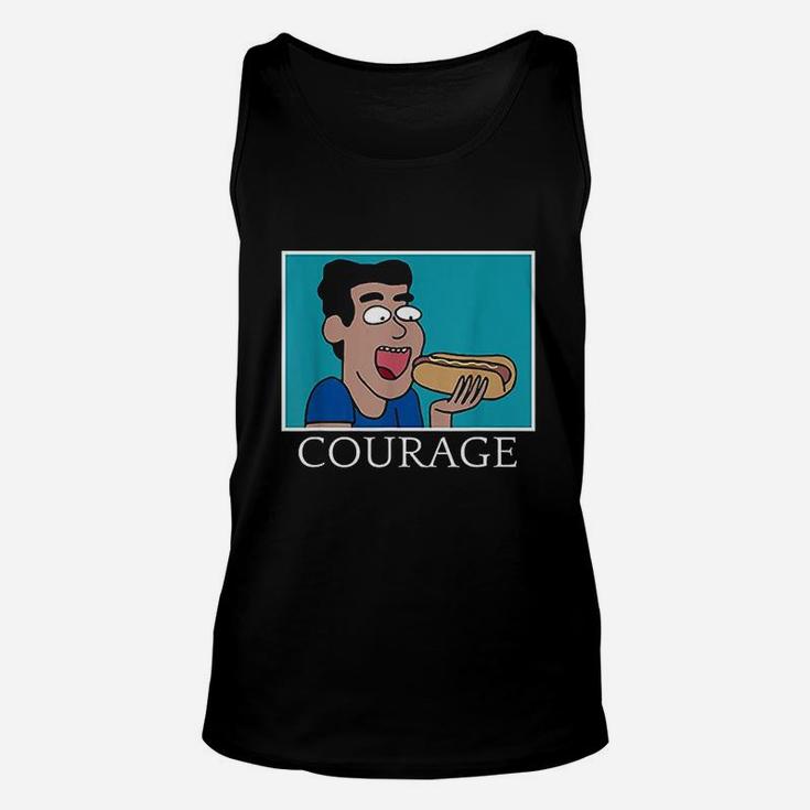 Courage Hot Dog Unisex Tank Top