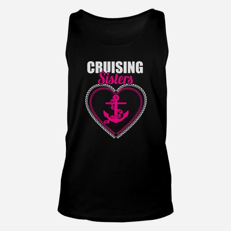 Cruising Sisters Funny Holiday Cruise Ship Summer Unisex Tank Top