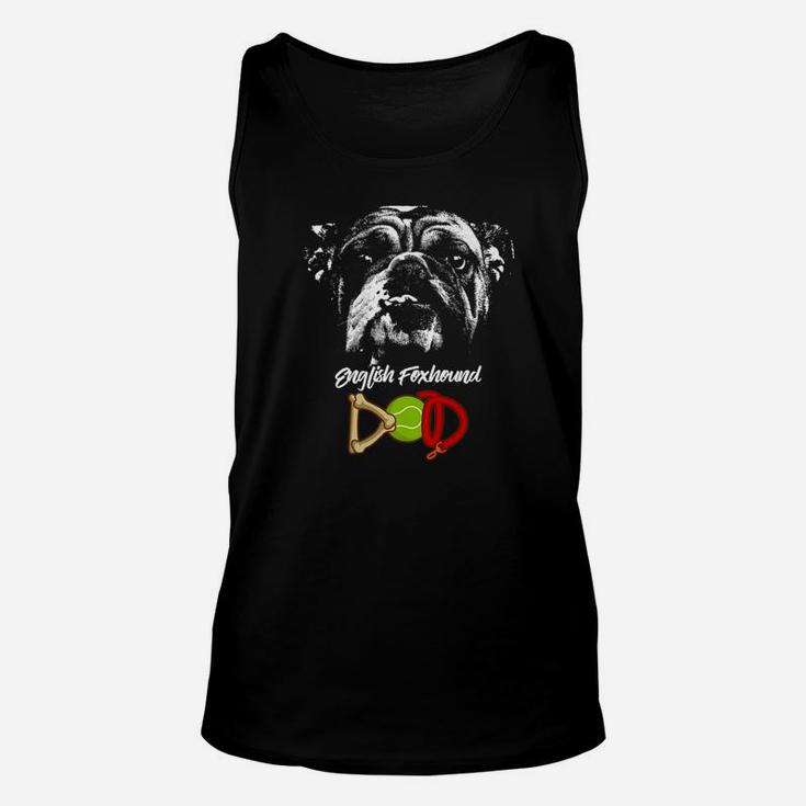 Cute English Bulldog Dad, christmas dog gift, gifts for dog owners, dog gifts Unisex Tank Top