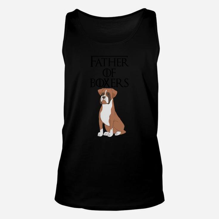 Cute Funny Unique Boxer Dog Puppy Fur Dad Gift Unisex Tank Top