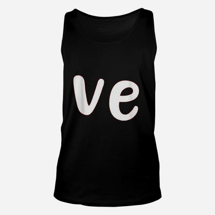 Cute Valentines Day Matching Couple Outfit Gift Love Unisex Tank Top